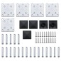 vidaXL Set de panel de valla WPC marrón 699x146 cm vidaXL Set de panel de valla WPC marrón 699x146 cm