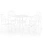 vidaXL Mesa y sillas de bistró 5 piezas aluminio fundido blanco vidaXL Mesa y sillas de bistró 5 piezas aluminio fundido blanco