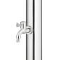 vidaXL Ducha de jardín con base gris 220 cm acero inoxidable vidaXL Ducha de jardín con base gris 220 cm acero inoxidable