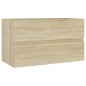 vidaXL Mueble con lavabo madera de ingeniería roble Sonoma vidaXL Mueble con lavabo madera de ingeniería roble Sonoma