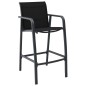 vidaXL Conjunto de bar para jardín 5 piezas negro vidaXL Conjunto de bar para jardín 5 piezas negro
