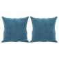 vidaXL Sofá de 3 plazas con cojines terciopelo azul 180 cm vidaXL Sofá de 3 plazas con cojines terciopelo azul 180 cm