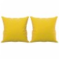 vidaXL Sofá de 2 plazas con cojines terciopelo amarillo 140 cm vidaXL Sofá de 2 plazas con cojines terciopelo amarillo 140 cm