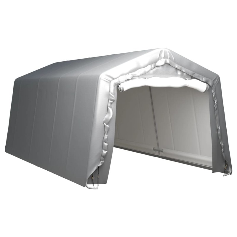 vidaXL Carpa de almacenamiento acero gris 300x600 cm vidaXL Carpa de almacenamiento acero gris 300x600 cm