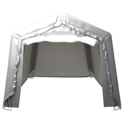 vidaXL Carpa de almacenamiento acero gris 300x600 cm  
