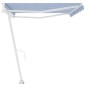vidaXL Toldo de pie automático azul y blanco 500x350 cm vidaXL Toldo de pie automático azul y blanco 500x350 cm