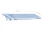 vidaXL Toldo de pie automático azul y blanco 500x350 cm vidaXL Toldo de pie automático azul y blanco 500x350 cm