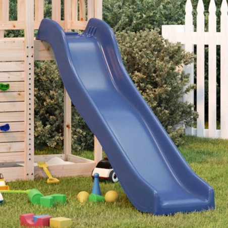vidaXL Tobogán infantil polipropileno azul 174x38 cm
