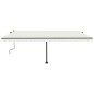 vidaXL Toldo de pie retráctil manual color crema 500x300 cm vidaXL Toldo de pie retráctil manual color crema 500x300 cm