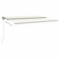vidaXL Toldo de pie retráctil manual color crema 500x300 cm vidaXL Toldo de pie retráctil manual color crema 500x300 cm