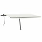 vidaXL Toldo retráctil manual con luz LED crema 500x300 cm vidaXL Toldo retráctil manual con luz LED crema 500x300 cm