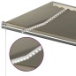vidaXL Toldo retráctil manual con luz LED crema 500x300 cm vidaXL Toldo retráctil manual con luz LED crema 500x300 cm