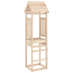 vidaXL Torre de juegos madera maciza de pino 52,5x46,5x206,5 cm