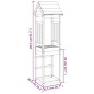 vidaXL Torre de juegos madera maciza de pino 52,5x46,5x206,5 cm vidaXL Torre de juegos madera maciza de pino 52,5x46,5x206,5 cm