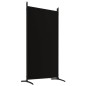 vidaXL Biombo divisor de 6 paneles de tela negro 520x180 cm vidaXL Biombo divisor de 6 paneles de tela negro 520x180 cm