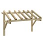 vidaXL Pérgola de puerta de madera maciza de pino 200x100x100 cm vidaXL Pérgola de puerta de madera maciza de pino 200x100x100 cm