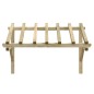 vidaXL Pérgola de puerta de madera maciza de pino 200x100x100 cm vidaXL Pérgola de puerta de madera maciza de pino 200x100x100 cm