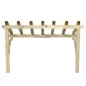 vidaXL Pérgola de puerta de madera maciza de pino 200x100x100 cm vidaXL Pérgola de puerta de madera maciza de pino 200x100x100 cm