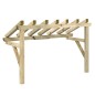 vidaXL Pérgola de puerta de madera maciza de pino 200x100x100 cm vidaXL Pérgola de puerta de madera maciza de pino 200x100x100 cm