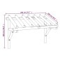 vidaXL Pérgola de puerta de madera maciza de pino 200x100x100 cm vidaXL Pérgola de puerta de madera maciza de pino 200x100x100 cm