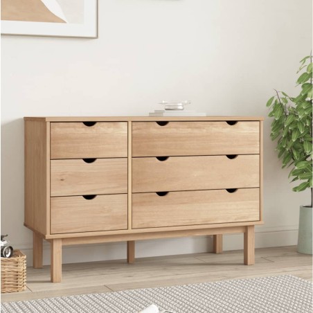 vidaXL Cajonera OTTA madera maciza de pino 111x43x73,5 cm