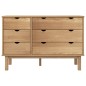 vidaXL Cajonera OTTA madera maciza de pino 111x43x73,5 cm vidaXL Cajonera OTTA madera maciza de pino 111x43x73,5 cm