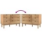 vidaXL Cajonera OTTA madera maciza de pino 111x43x73,5 cm vidaXL Cajonera OTTA madera maciza de pino 111x43x73,5 cm