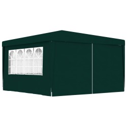 vidaXL Carpa profesional para fiestas con paredes verde 90 g/m² 4x4 m