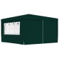 vidaXL Carpa profesional para fiestas con paredes verde 90 g/m² 4x4 m