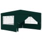vidaXL Carpa profesional para fiestas con paredes verde 90 g/m² 4x4 m