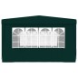 vidaXL Carpa profesional para fiestas con paredes verde 90 g/m² 4x4 m