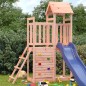 vidaXL Parque infantil exterior madera maciza Douglas 52,5x110,5x214cm vidaXL Parque infantil exterior madera maciza Douglas 52,5x110,5x214cm