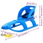 vidaXL Trineo con asiento polipropileno azul 102,5x40x23 cm vidaXL Trineo con asiento polipropileno azul 102,5x40x23 cm