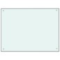  vidaXL Protección salpicaduras cocina vidrio templado blanco 80x60 cm