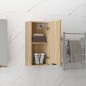 vidaXL Armario de baño de pared color roble Sonoma 32x20x67 cm vidaXL Armario de baño de pared color roble Sonoma 32x20x67 cm