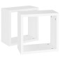 vidaXL Estantes cubo de pared 2 unidades blanco 30x15x30 cm vidaXL Estantes cubo de pared 2 unidades blanco 30x15x30 cm