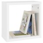 vidaXL Estantes cubo de pared 2 unidades blanco 30x15x30 cm vidaXL Estantes cubo de pared 2 unidades blanco 30x15x30 cm