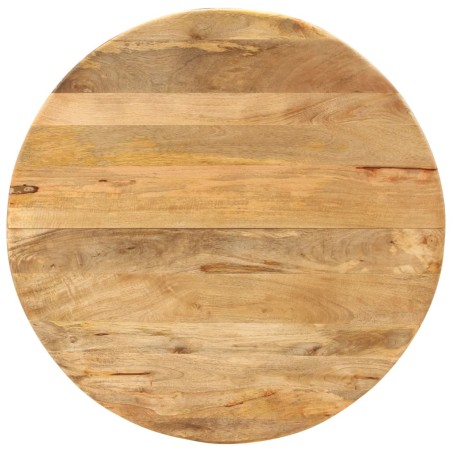 vidaXL Mesa de comedor madera maciza de mango y acero 110x78 cm