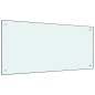 vidaXL Protección salpicaduras cocina vidrio templado blanco 100x50 cm vidaXL Protección salpicaduras cocina vidrio templado blanco 100x50 cm