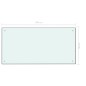vidaXL Protección salpicaduras cocina vidrio templado blanco 100x50 cm vidaXL Protección salpicaduras cocina vidrio templado blanco 100x50 cm