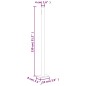 vidaXL Toldo lateral retráctil para patio gris 220x300 cm vidaXL Toldo lateral retráctil para patio gris 220x300 cm