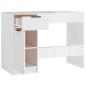 vidaXL Escritorio de madera contrachapada blanco brillo 100x50x75 cm vidaXL Escritorio de madera contrachapada blanco brillo 100x50x75 cm