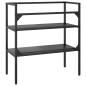 vidaXL Estructura de lavabo de hierro negro 79x38x83 cm vidaXL Estructura de lavabo de hierro negro 79x38x83 cm