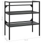vidaXL Estructura de lavabo de hierro negro 79x38x83 cm vidaXL Estructura de lavabo de hierro negro 79x38x83 cm