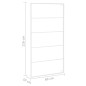 vidaXL Toallero de acero blanco 60x10x116 cm vidaXL Toallero de acero blanco 60x10x116 cm