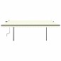 vidaXL Toldo retráctil manual con postes color crema 5x3 m vidaXL Toldo retráctil manual con postes color crema 5x3 m