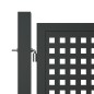 vidaXL Puerta de jardín acero gris antracita 400x225 cm