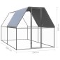 vidaXL Jaula gallinero de exterior de acero galvanizado 2x4x2 m vidaXL Jaula gallinero de exterior de acero galvanizado 2x4x2 m