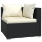 vidaXL Set de muebles de jardín 6 pzas y cojines ratán sintético negro vidaXL Set de muebles de jardín 6 pzas y cojines ratán sintético negro