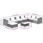 vidaXL Set de muebles de jardín 9 pzas y cojines ratán sintético negro vidaXL Set de muebles de jardín 9 pzas y cojines ratán sintético negro